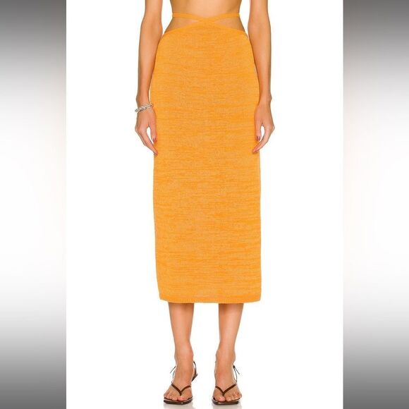 CULT GAIA | NWT Hedda Skirt in Marigold Size Large - Picture 1 of 10